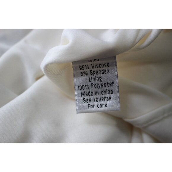 Vintage Y2K Talbots Leopard Print Stretch Jersey Tie Bodice Sheath Dress Size 10 - Picture 6 of 6